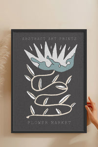 HOMEPACK Ahşap Çerçeveli Tablo Çerçeveli Poster Sanatsal Modern Duvar Dekoru FLOWER-29
