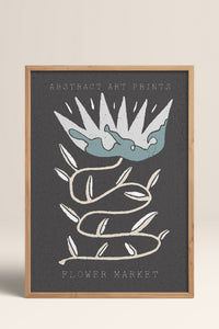 HOMEPACK Ahşap Çerçeveli Tablo Çerçeveli Poster Sanatsal Modern Duvar Dekoru FLOWER-29