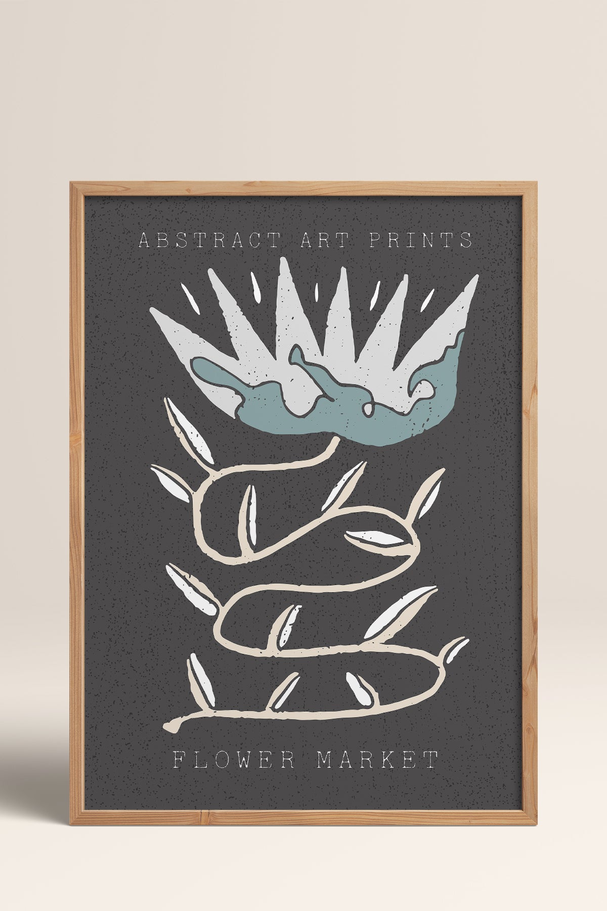 HOMEPACK Ahşap Çerçeveli Tablo Çerçeveli Poster Sanatsal Modern Duvar Dekoru FLOWER-29