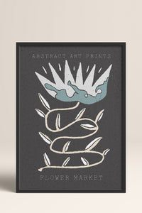 HOMEPACK Ahşap Çerçeveli Tablo Çerçeveli Poster Sanatsal Modern Duvar Dekoru FLOWER-29