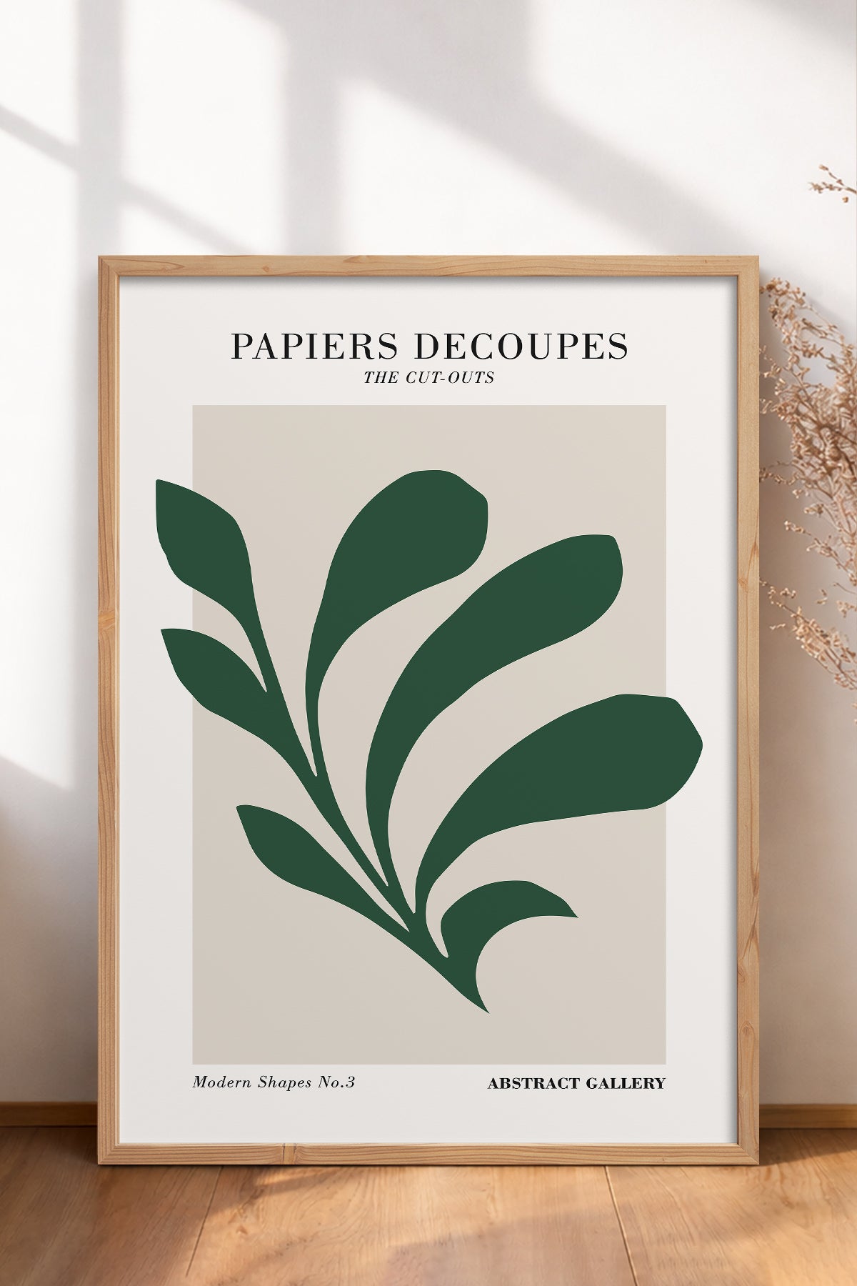 HOMEPACK Ahşap Çerçeveli Tablo Çerçeveli Poster Sanatsal Modern Duvar Dekoru FLOWER-290
