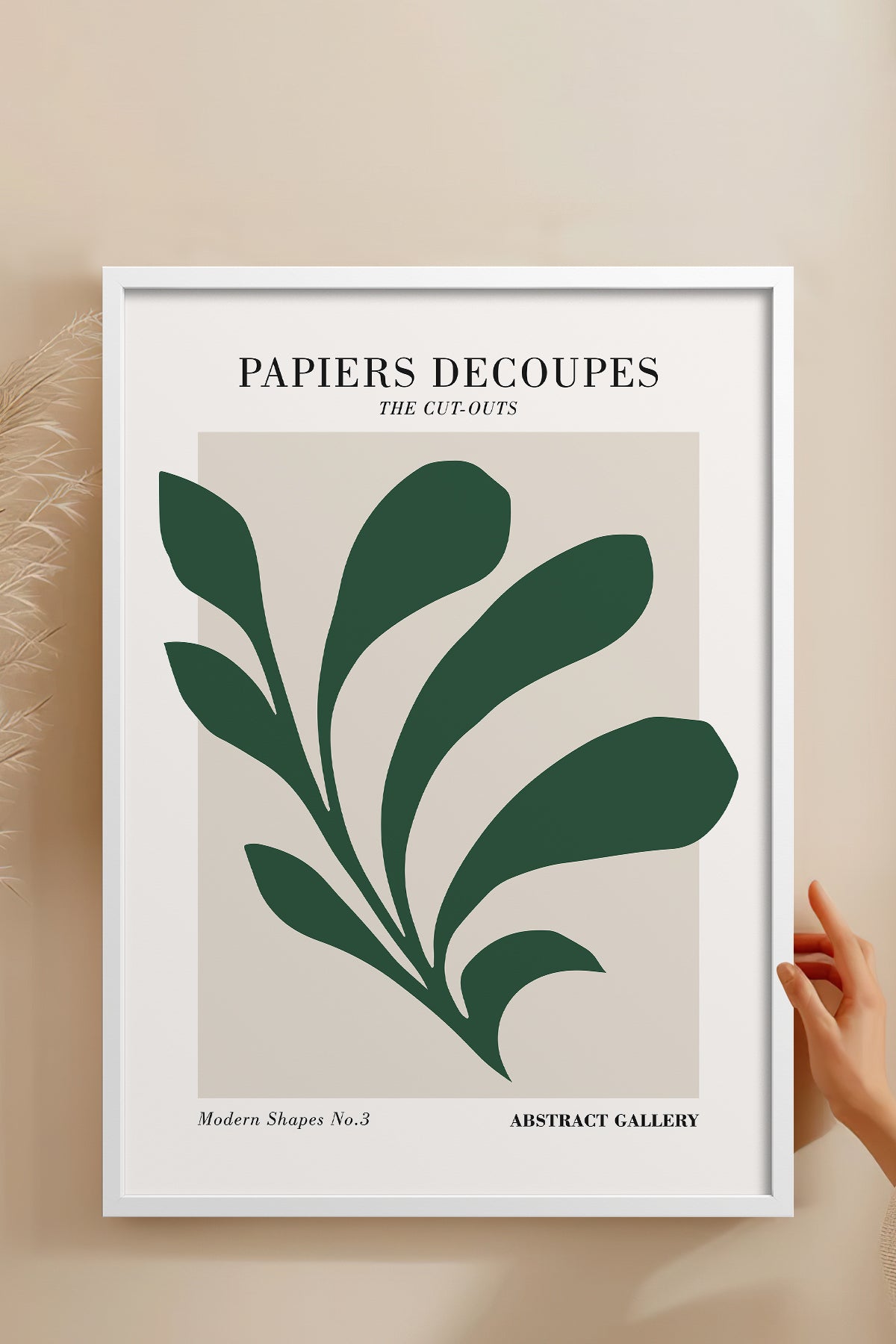 HOMEPACK Ahşap Çerçeveli Tablo Çerçeveli Poster Sanatsal Modern Duvar Dekoru FLOWER-290