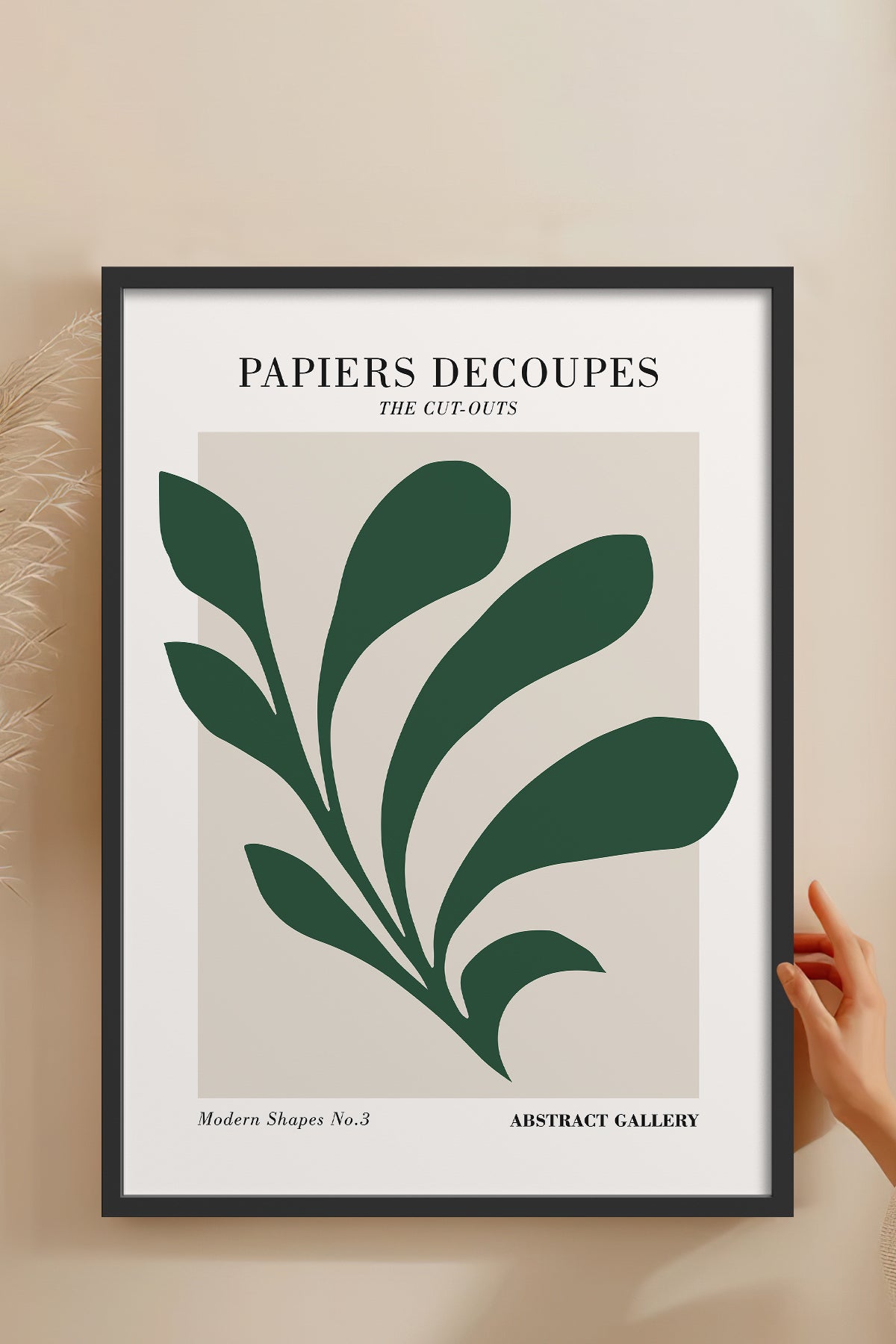 HOMEPACK Ahşap Çerçeveli Tablo Çerçeveli Poster Sanatsal Modern Duvar Dekoru FLOWER-290