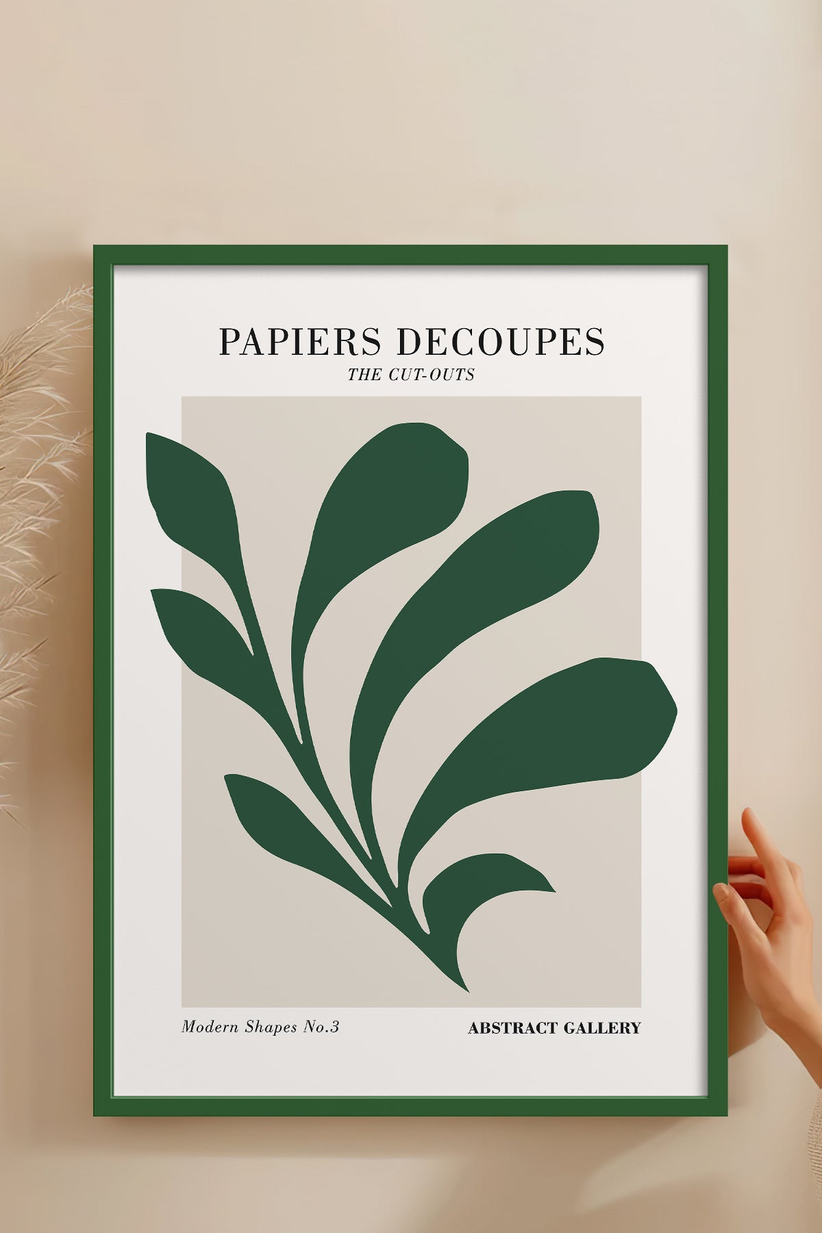 HOMEPACK Ahşap Çerçeveli Tablo Çerçeveli Poster Sanatsal Modern Duvar Dekoru FLOWER-290