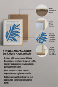 HOMEPACK Ahşap Çerçeveli Tablo Çerçeveli Poster Sanatsal Modern Duvar Dekoru FLOWER-291