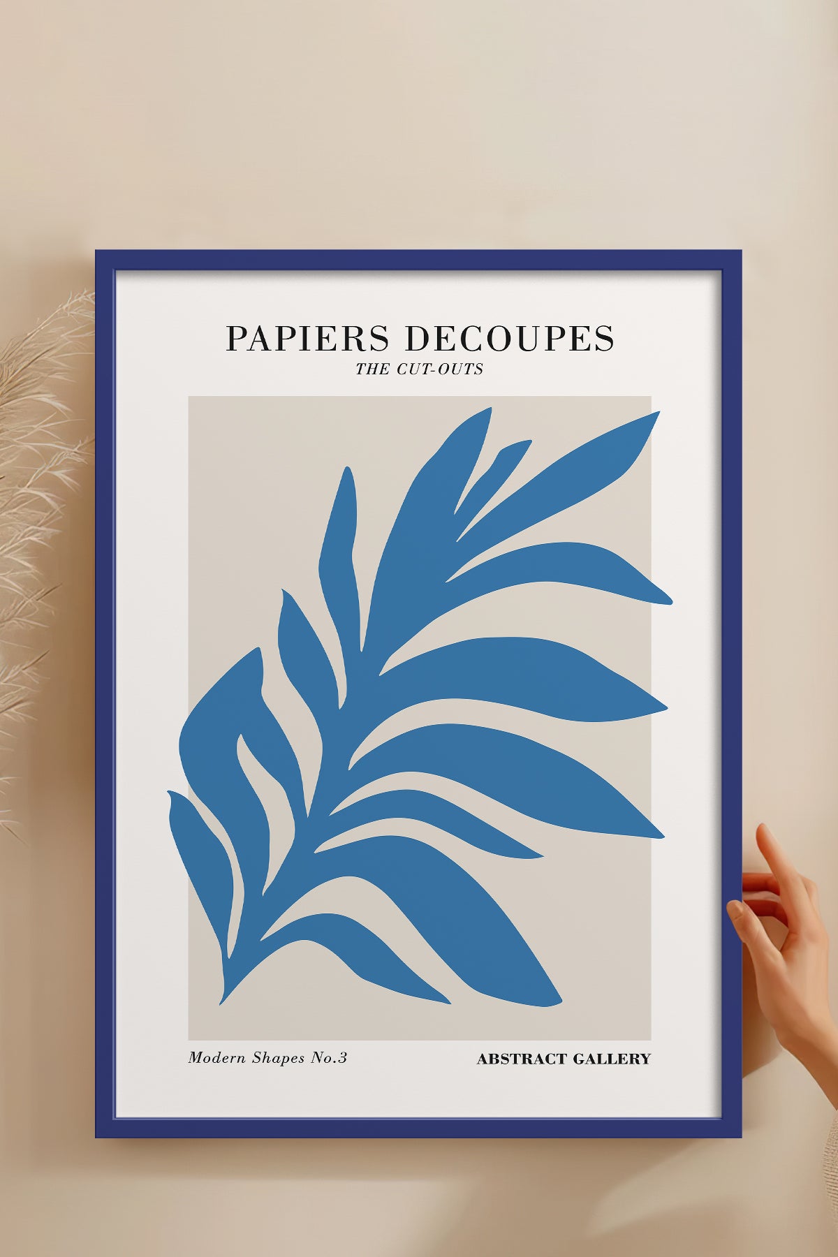 HOMEPACK Ahşap Çerçeveli Tablo Çerçeveli Poster Sanatsal Modern Duvar Dekoru FLOWER-291