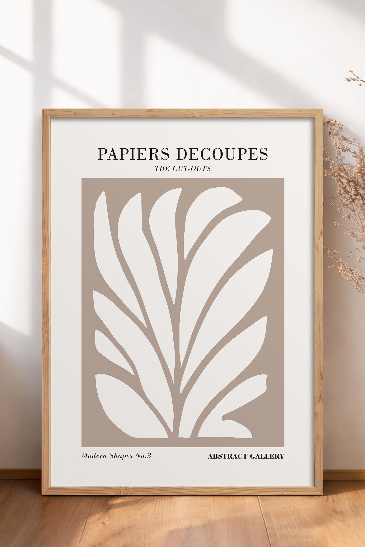 HOMEPACK Ahşap Çerçeveli Tablo Çerçeveli Poster Sanatsal Modern Duvar Dekoru FLOWER-292