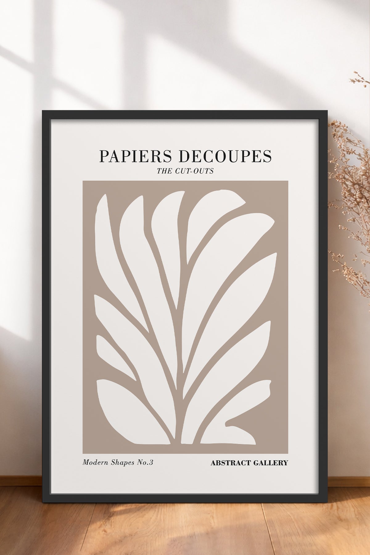 HOMEPACK Ahşap Çerçeveli Tablo Çerçeveli Poster Sanatsal Modern Duvar Dekoru FLOWER-292