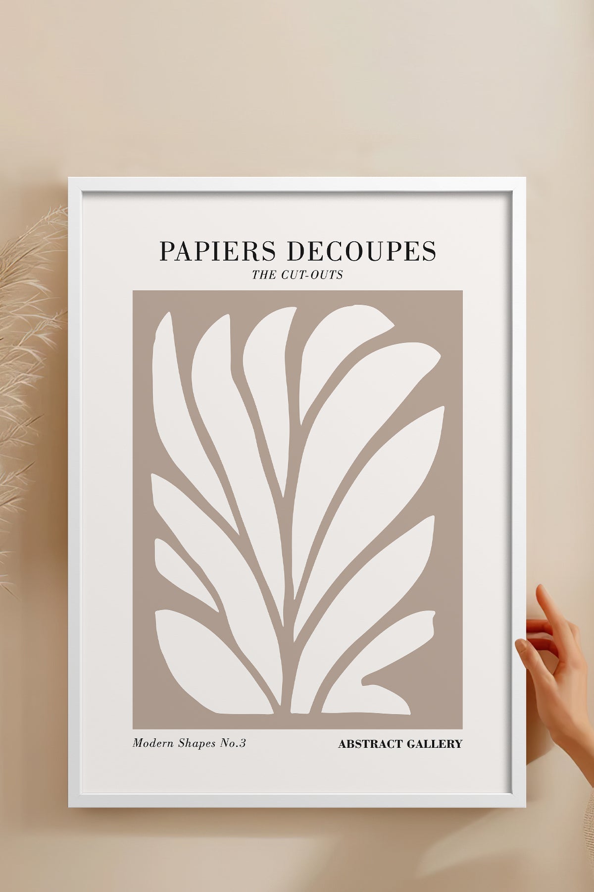 HOMEPACK Ahşap Çerçeveli Tablo Çerçeveli Poster Sanatsal Modern Duvar Dekoru FLOWER-292