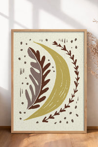 HOMEPACK Ahşap Çerçeveli Tablo Çerçeveli Poster Sanatsal Modern Duvar Dekoru FLOWER-30