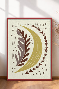 HOMEPACK Ahşap Çerçeveli Tablo Çerçeveli Poster Sanatsal Modern Duvar Dekoru FLOWER-30