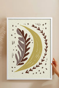 HOMEPACK Ahşap Çerçeveli Tablo Çerçeveli Poster Sanatsal Modern Duvar Dekoru FLOWER-30