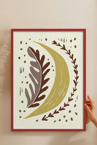 HOMEPACK Ahşap Çerçeveli Tablo Çerçeveli Poster Sanatsal Modern Duvar Dekoru FLOWER-30