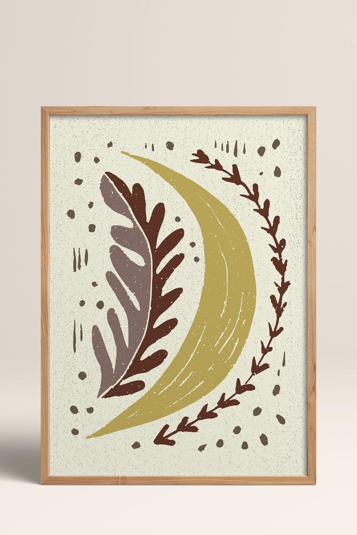 HOMEPACK Ahşap Çerçeveli Tablo Çerçeveli Poster Sanatsal Modern Duvar Dekoru FLOWER-30