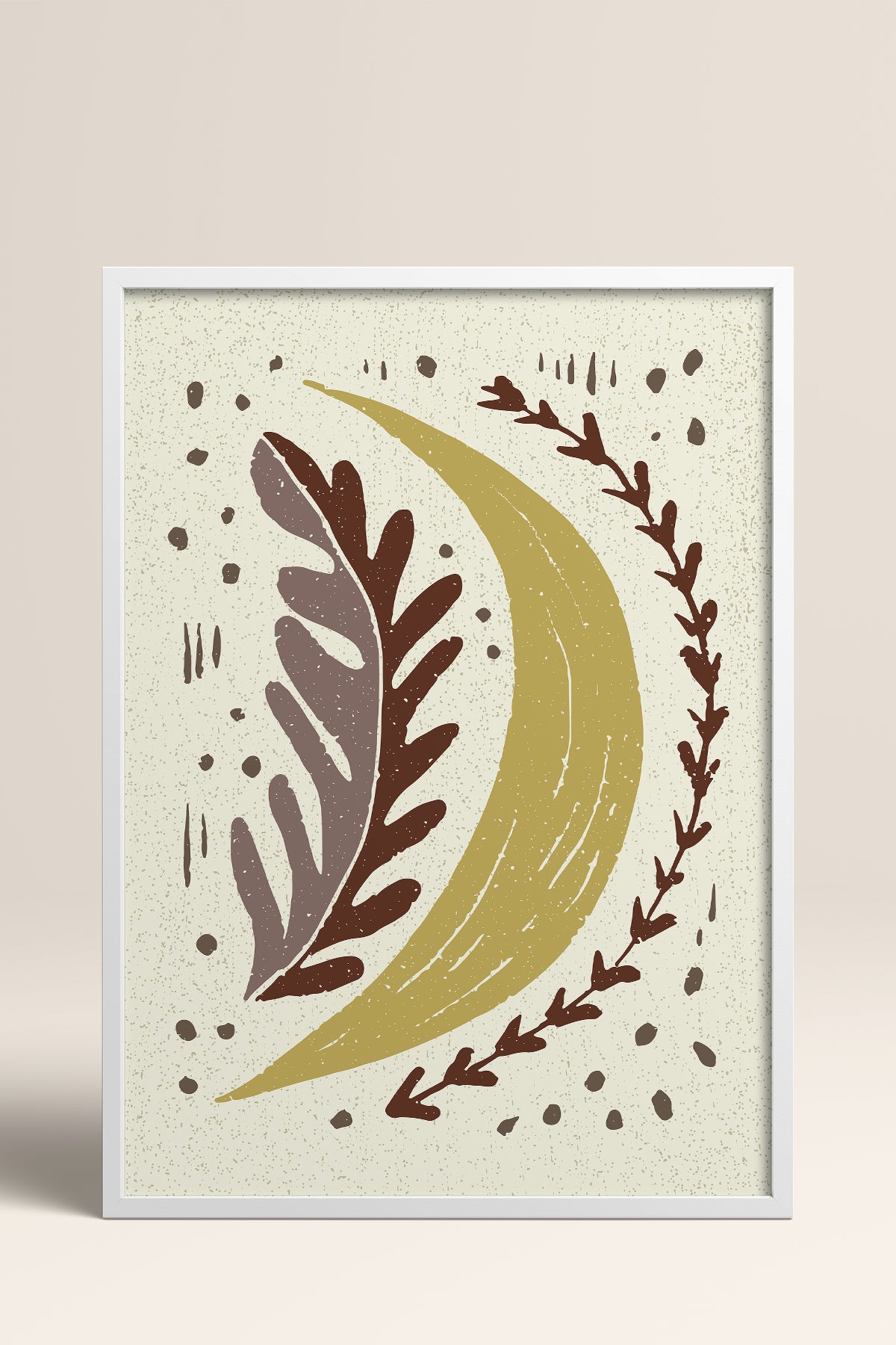 HOMEPACK Ahşap Çerçeveli Tablo Çerçeveli Poster Sanatsal Modern Duvar Dekoru FLOWER-30
