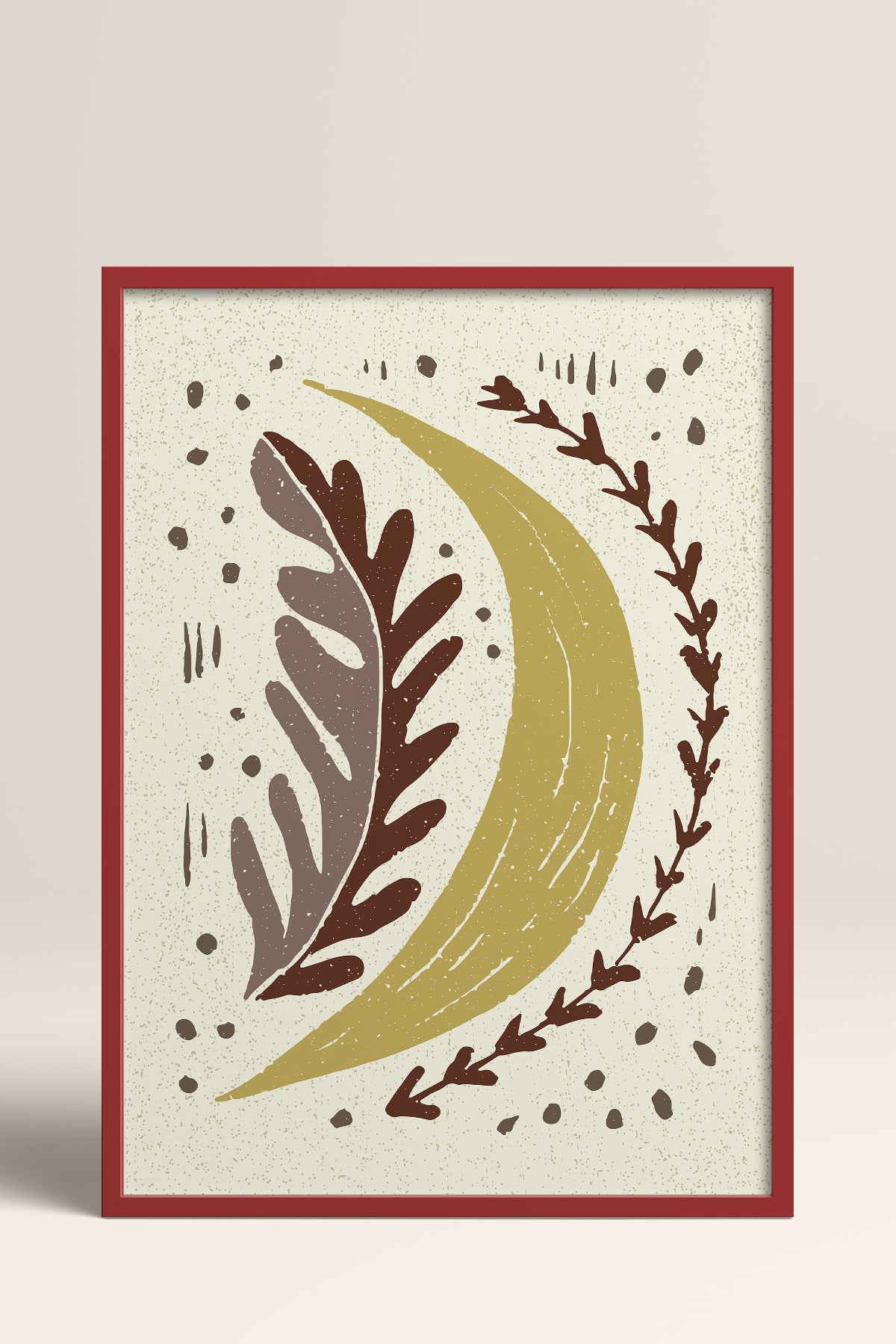 HOMEPACK Ahşap Çerçeveli Tablo Çerçeveli Poster Sanatsal Modern Duvar Dekoru FLOWER-30