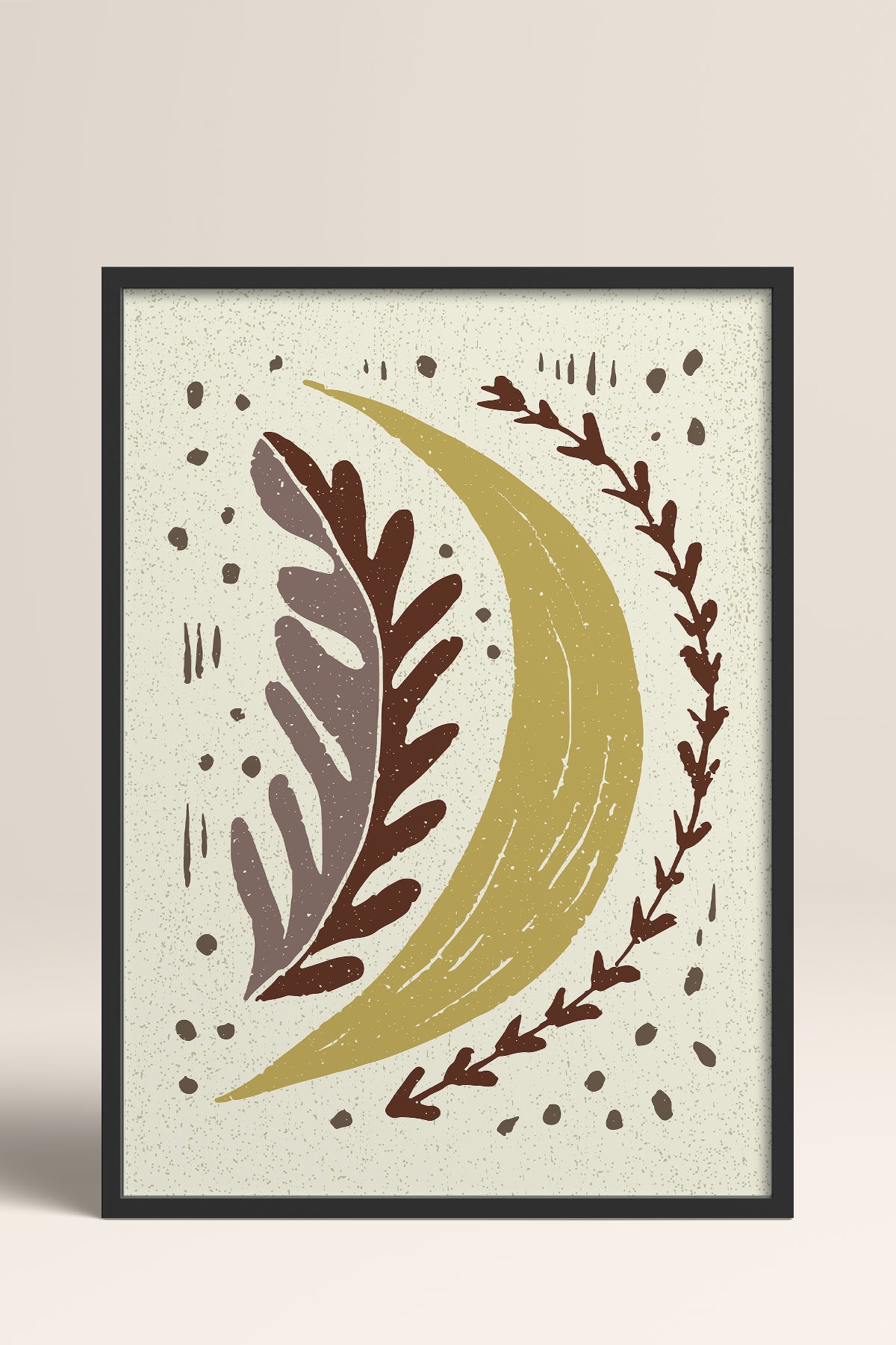 HOMEPACK Ahşap Çerçeveli Tablo Çerçeveli Poster Sanatsal Modern Duvar Dekoru FLOWER-30