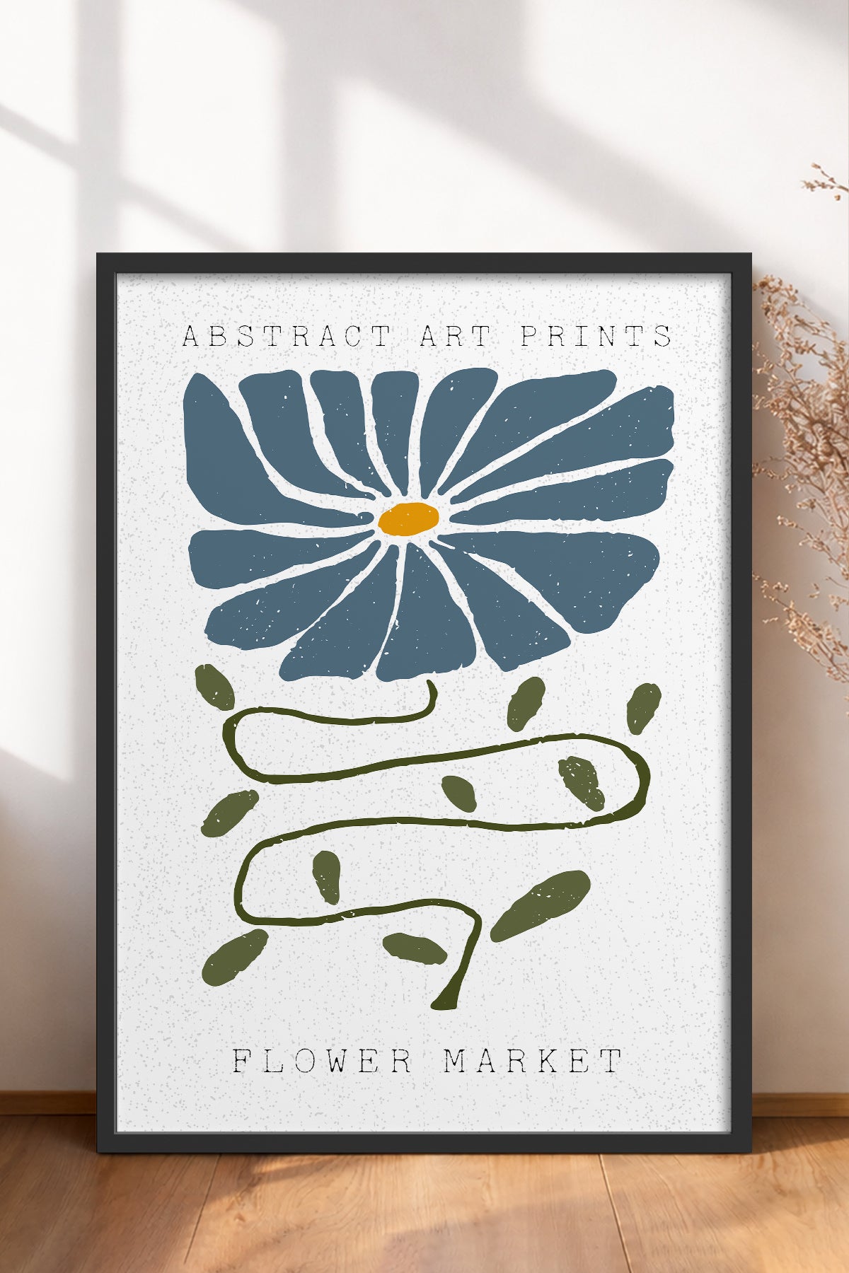 HOMEPACK Ahşap Çerçeveli Tablo Çerçeveli Poster Sanatsal Modern Duvar Dekoru FLOWER-31