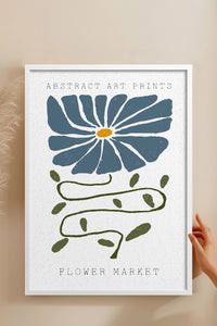HOMEPACK Ahşap Çerçeveli Tablo Çerçeveli Poster Sanatsal Modern Duvar Dekoru FLOWER-31