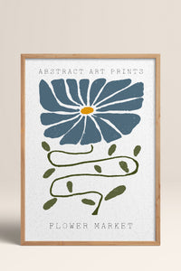 HOMEPACK Ahşap Çerçeveli Tablo Çerçeveli Poster Sanatsal Modern Duvar Dekoru FLOWER-31