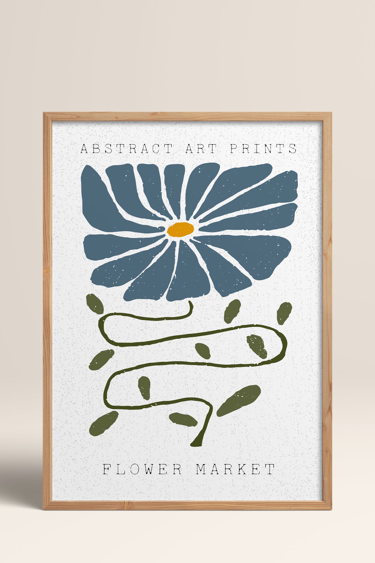 HOMEPACK Ahşap Çerçeveli Tablo Çerçeveli Poster Sanatsal Modern Duvar Dekoru FLOWER-31