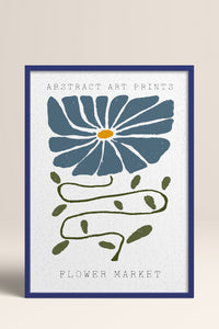 HOMEPACK Ahşap Çerçeveli Tablo Çerçeveli Poster Sanatsal Modern Duvar Dekoru FLOWER-31