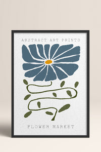 HOMEPACK Ahşap Çerçeveli Tablo Çerçeveli Poster Sanatsal Modern Duvar Dekoru FLOWER-31