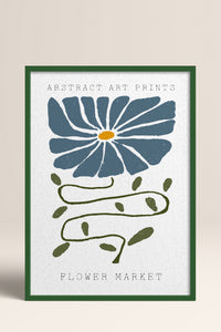HOMEPACK Ahşap Çerçeveli Tablo Çerçeveli Poster Sanatsal Modern Duvar Dekoru FLOWER-31