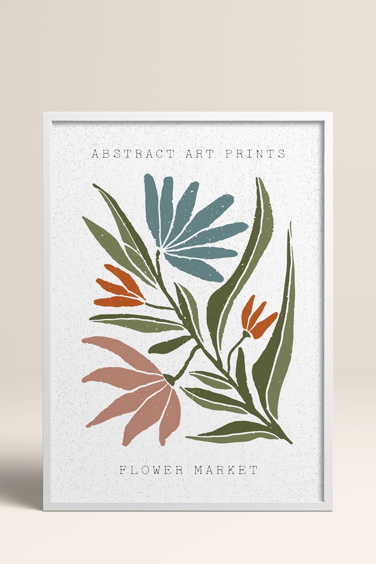 HOMEPACK Ahşap Çerçeveli Tablo Çerçeveli Poster Sanatsal Modern Duvar Dekoru FLOWER-32