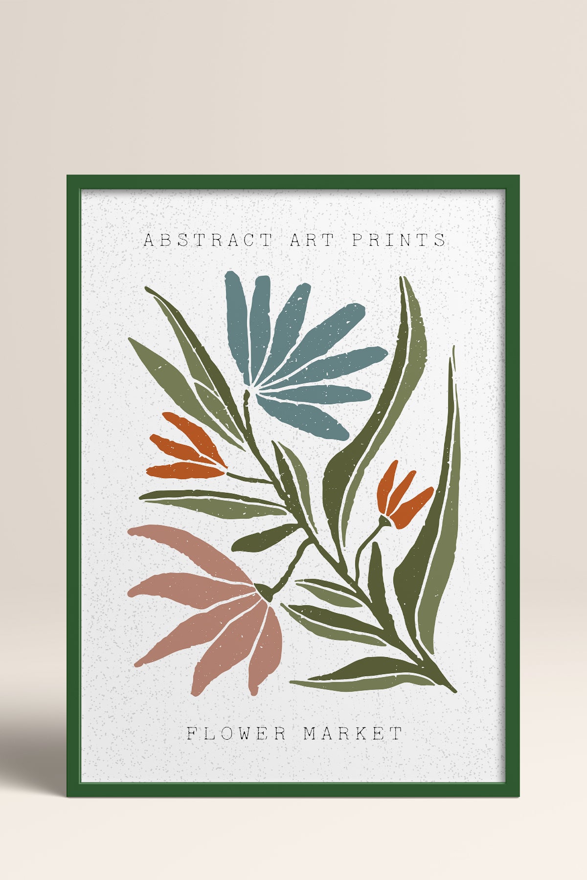HOMEPACK Ahşap Çerçeveli Tablo Çerçeveli Poster Sanatsal Modern Duvar Dekoru FLOWER-32