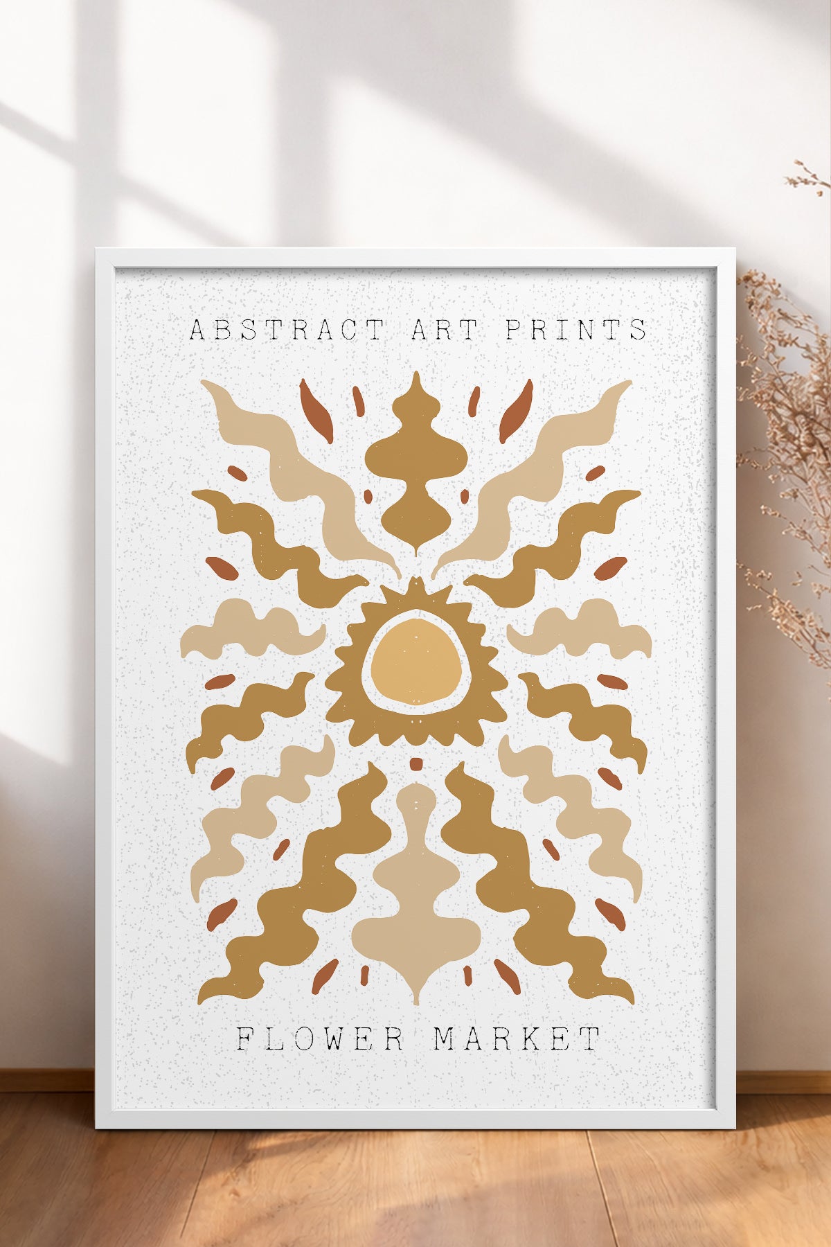 HOMEPACK Ahşap Çerçeveli Tablo Çerçeveli Poster Sanatsal Modern Duvar Dekoru FLOWER-33