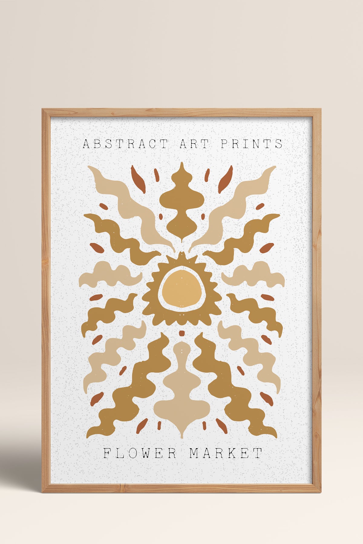 HOMEPACK Ahşap Çerçeveli Tablo Çerçeveli Poster Sanatsal Modern Duvar Dekoru FLOWER-33