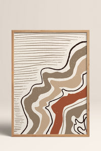 HOMEPACK Ahşap Çerçeveli Tablo Çerçeveli Poster Sanatsal Modern Duvar Dekoru FLOWER-37
