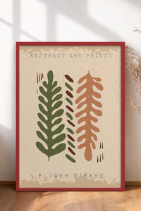 HOMEPACK Ahşap Çerçeveli Tablo Çerçeveli Poster Sanatsal Modern Duvar Dekoru FLOWER-38