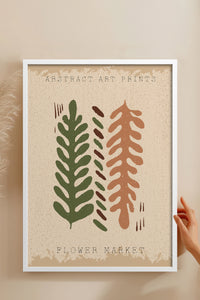 HOMEPACK Ahşap Çerçeveli Tablo Çerçeveli Poster Sanatsal Modern Duvar Dekoru FLOWER-38