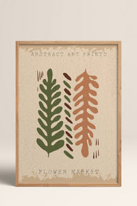 HOMEPACK Ahşap Çerçeveli Tablo Çerçeveli Poster Sanatsal Modern Duvar Dekoru FLOWER-38
