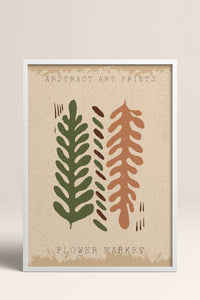 HOMEPACK Ahşap Çerçeveli Tablo Çerçeveli Poster Sanatsal Modern Duvar Dekoru FLOWER-38