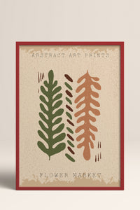 HOMEPACK Ahşap Çerçeveli Tablo Çerçeveli Poster Sanatsal Modern Duvar Dekoru FLOWER-38