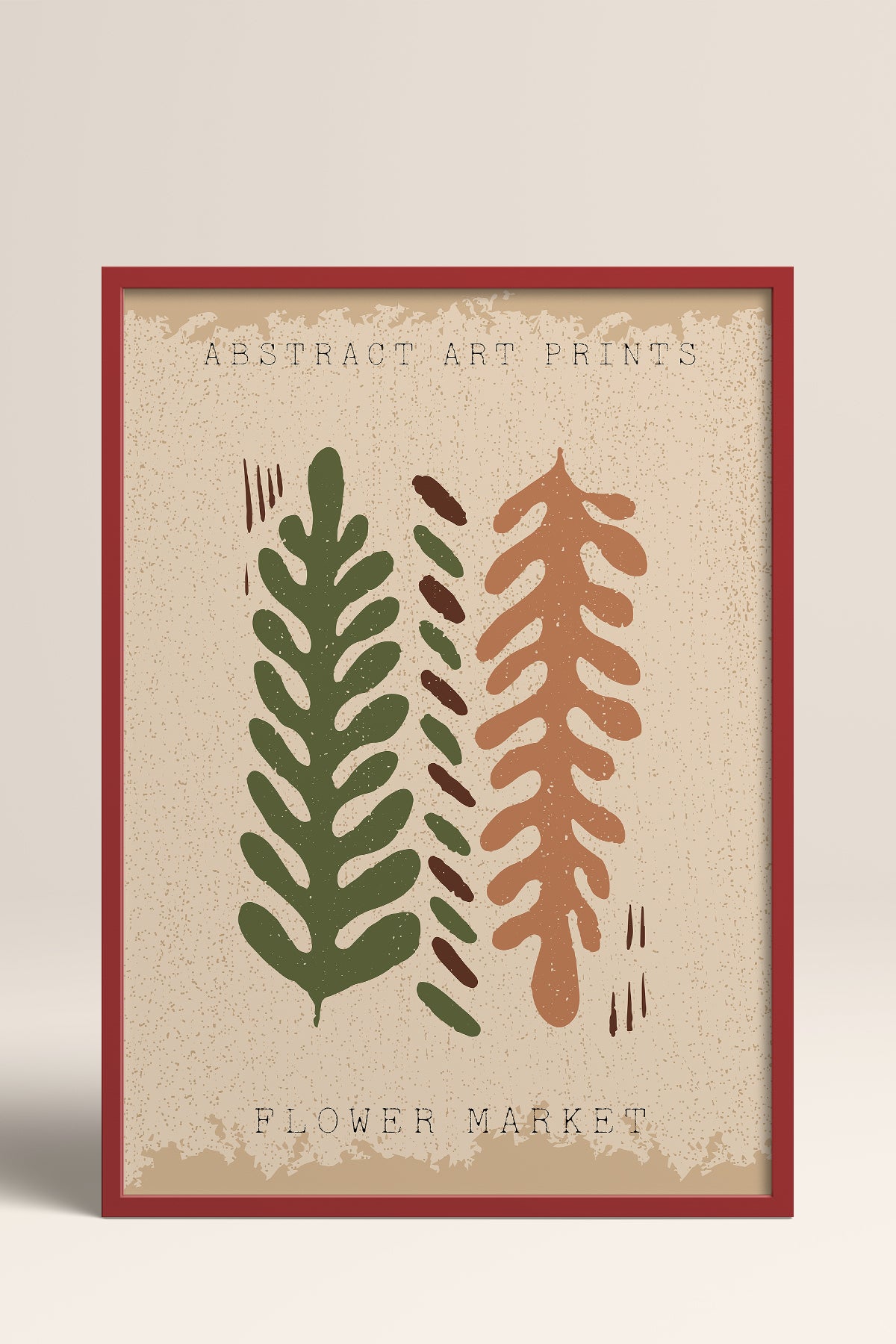 HOMEPACK Ahşap Çerçeveli Tablo Çerçeveli Poster Sanatsal Modern Duvar Dekoru FLOWER-38
