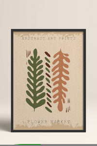 HOMEPACK Ahşap Çerçeveli Tablo Çerçeveli Poster Sanatsal Modern Duvar Dekoru FLOWER-38