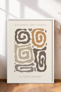 HOMEPACK Ahşap Çerçeveli Tablo Çerçeveli Poster Sanatsal Modern Duvar Dekoru FLOWER-39