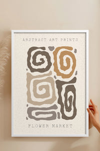 HOMEPACK Ahşap Çerçeveli Tablo Çerçeveli Poster Sanatsal Modern Duvar Dekoru FLOWER-39