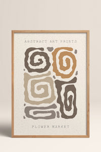 HOMEPACK Ahşap Çerçeveli Tablo Çerçeveli Poster Sanatsal Modern Duvar Dekoru FLOWER-39