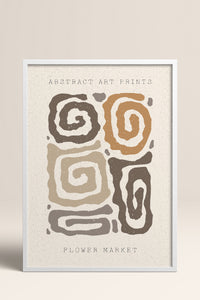 HOMEPACK Ahşap Çerçeveli Tablo Çerçeveli Poster Sanatsal Modern Duvar Dekoru FLOWER-39
