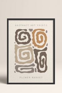 HOMEPACK Ahşap Çerçeveli Tablo Çerçeveli Poster Sanatsal Modern Duvar Dekoru FLOWER-39