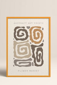 HOMEPACK Ahşap Çerçeveli Tablo Çerçeveli Poster Sanatsal Modern Duvar Dekoru FLOWER-39