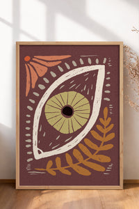 HOMEPACK Ahşap Çerçeveli Tablo Çerçeveli Poster Sanatsal Modern Duvar Dekoru FLOWER-46