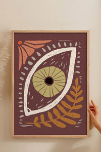 HOMEPACK Ahşap Çerçeveli Tablo Çerçeveli Poster Sanatsal Modern Duvar Dekoru FLOWER-46