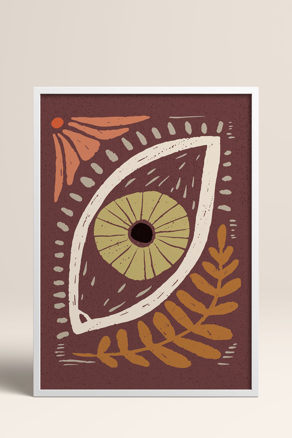 HOMEPACK Ahşap Çerçeveli Tablo Çerçeveli Poster Sanatsal Modern Duvar Dekoru FLOWER-46