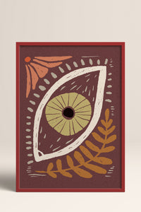 HOMEPACK Ahşap Çerçeveli Tablo Çerçeveli Poster Sanatsal Modern Duvar Dekoru FLOWER-46